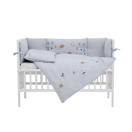 Bedding set for a baby crib 6 el Twins Honey Garden grey