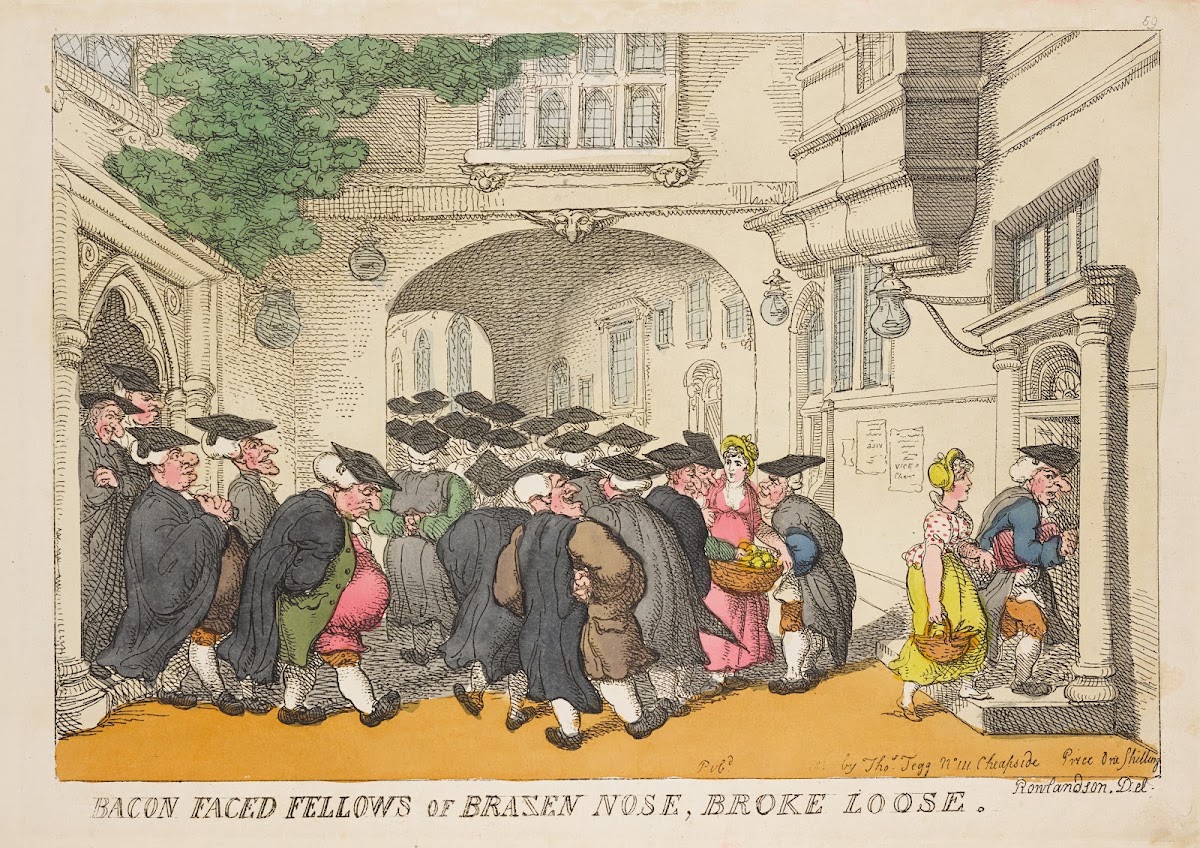 Bacon faced fellows of Brazen Nose broke loose