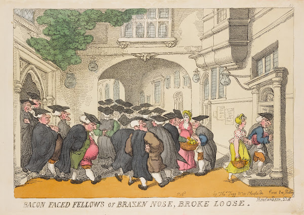 Bacon faced fellows of Brazen Nose broke loose