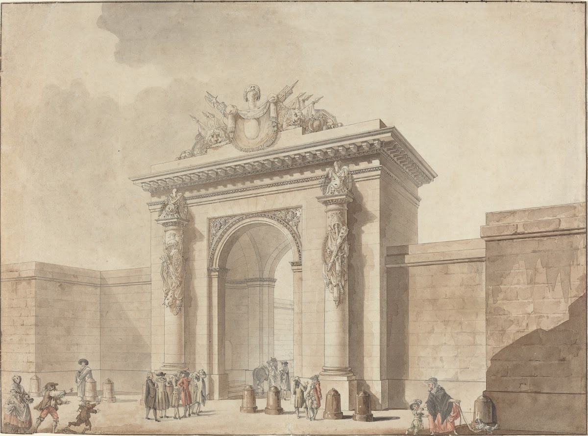 Portal Of The HôTel DUzèS Rue Montmartre Paris 1768 Or 1784