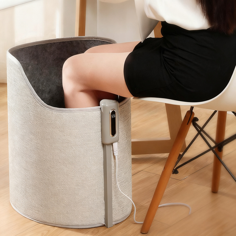 Electric foot warmer with 8 settings