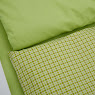 Children's replacement bedding set 3 el Twins Auro Print (calico) fitted sheet green