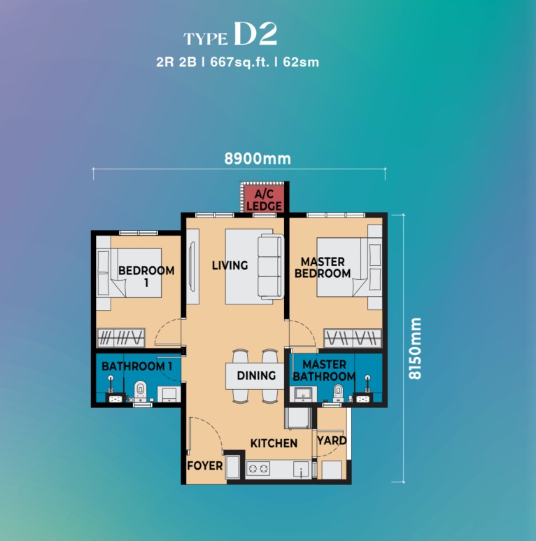 Causewayz Square (Dover Tower - Tower D) — 戶型圖