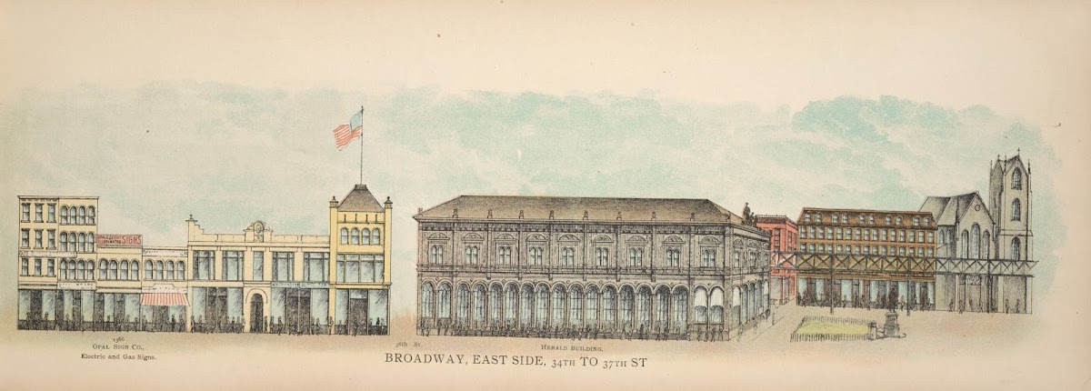 Broadway East Side 34th to 37th St 1899