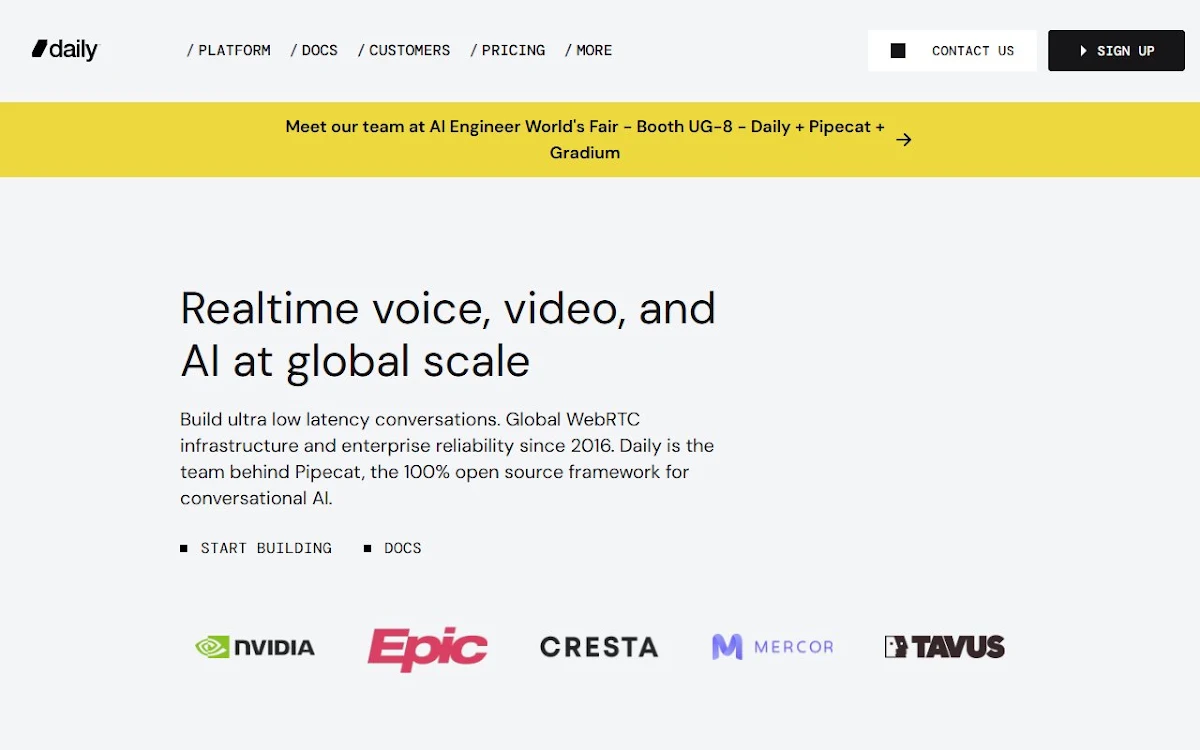 Captura de Daily.co