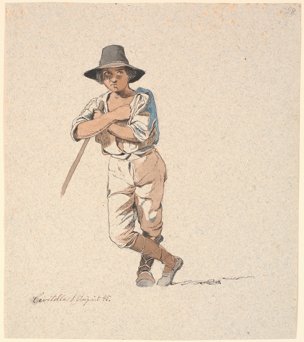 Stående hyrdedreng 1845