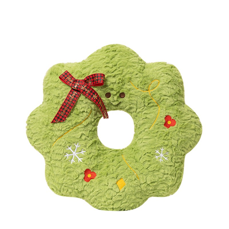 Christmas Plush Cushion with Motifs, 40 cm
