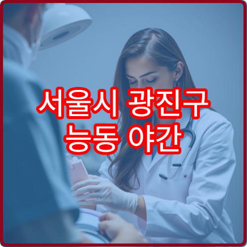 서울시 광진구 능동 야간 정형외과 진료 찾기 야간 정형외과 리스트