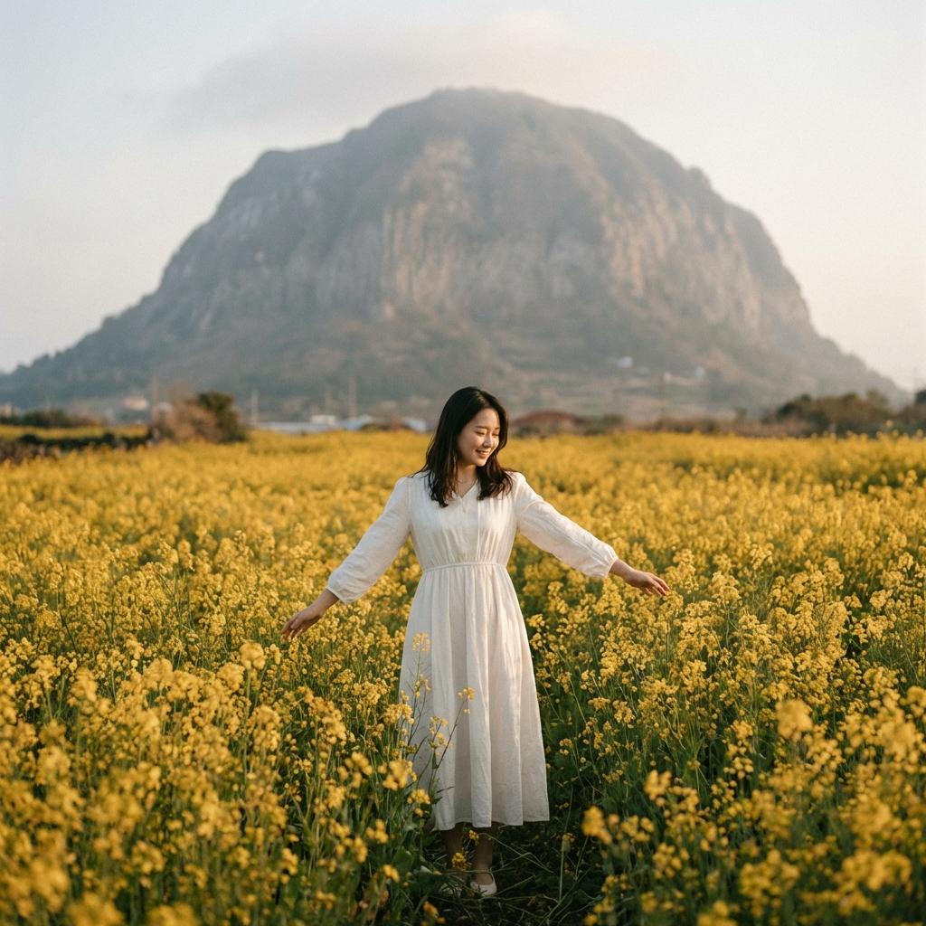 산방산 유채꽃밭, 여기서 인생샷 건지세요! 포토존 꿀팁 5가지