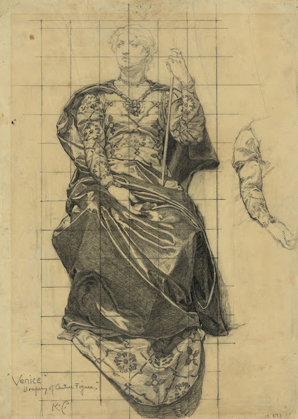 Venice  drapery of central figure 1896