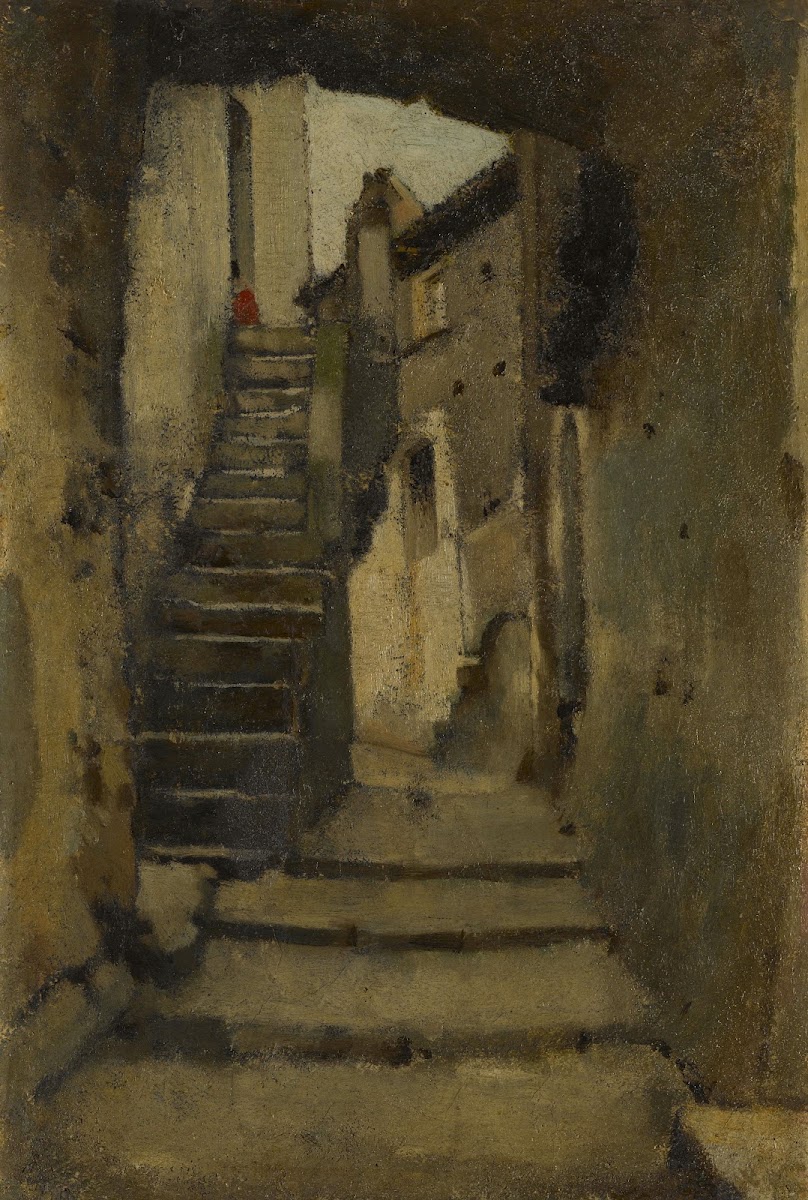 Escalier dans une ruelle à Rome 1859 1864