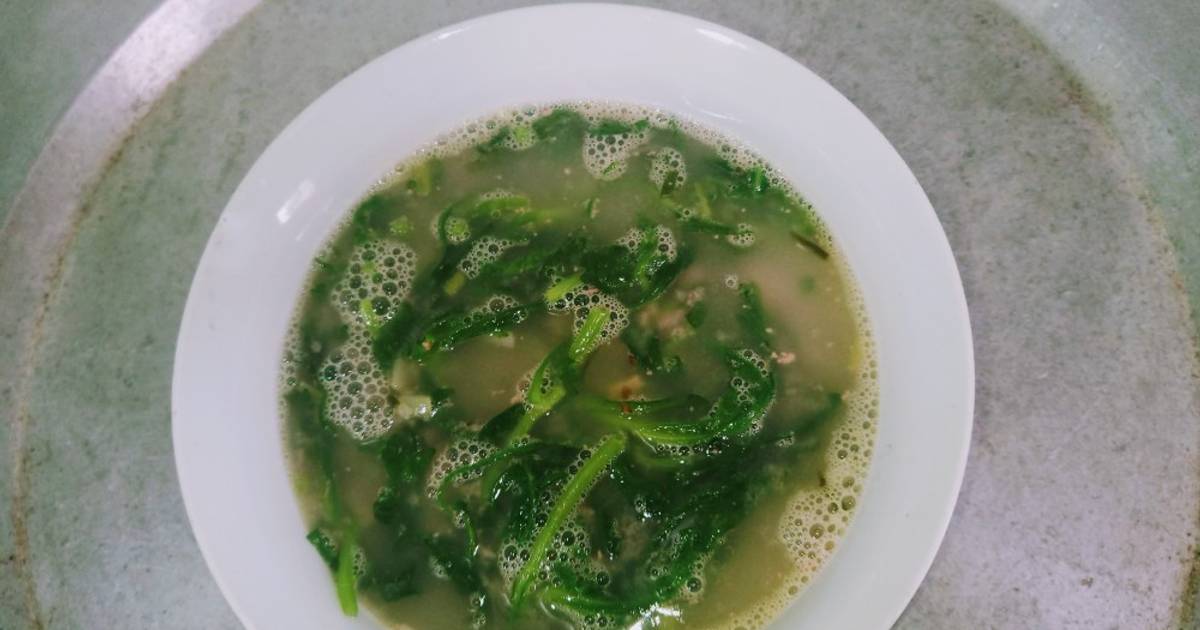 Canh cải cúc pate