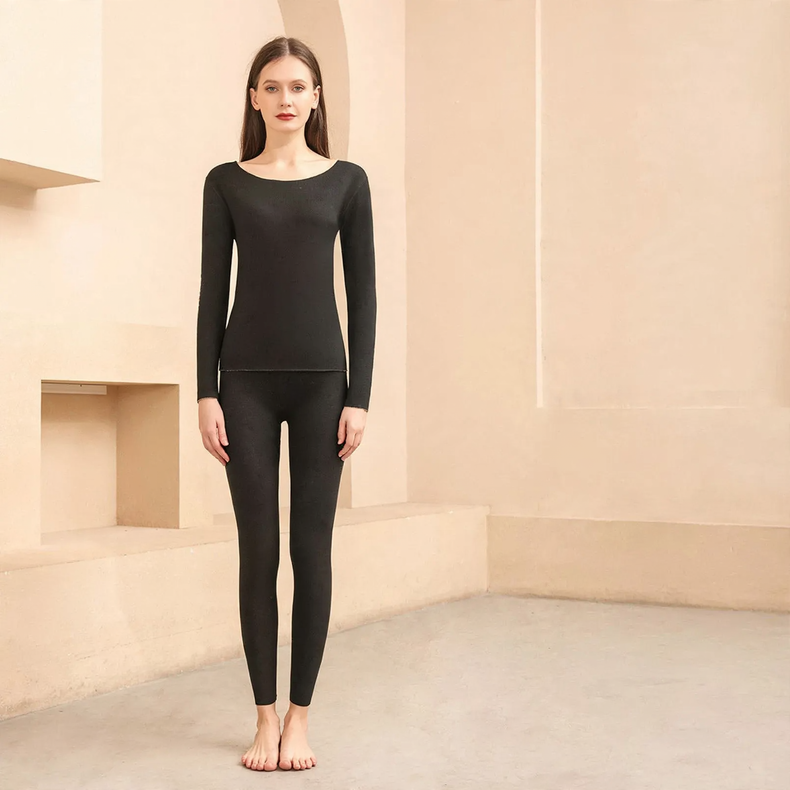 Elastic thermal underwear set with warmth function