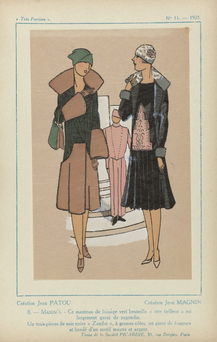 Création Jean Patou  Maxims 1925