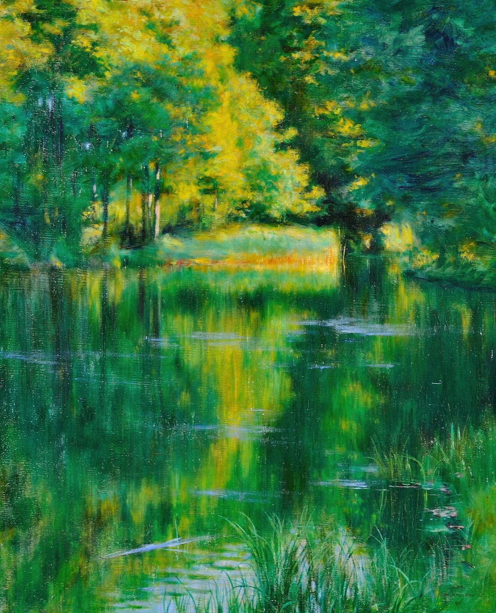 Lake in a park 1894