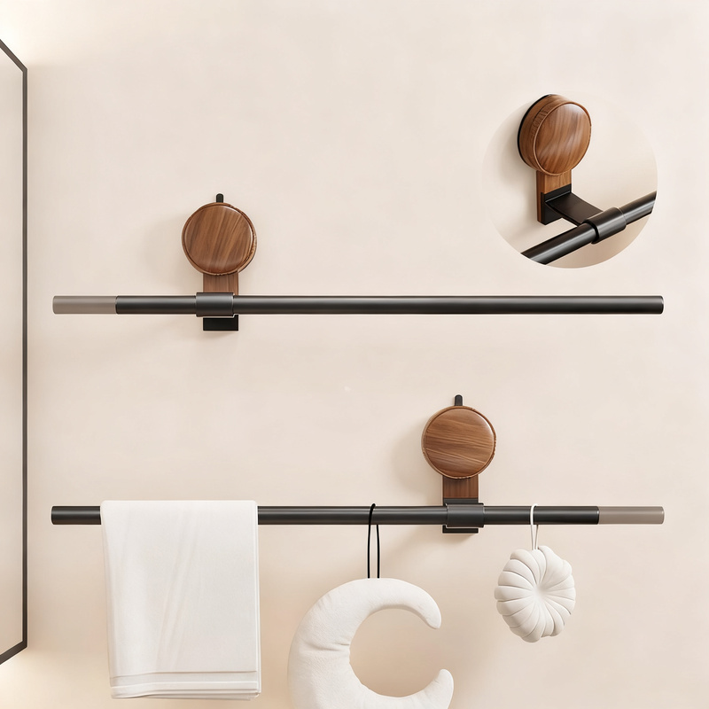 Towel holder made of space aluminum with suction cup
