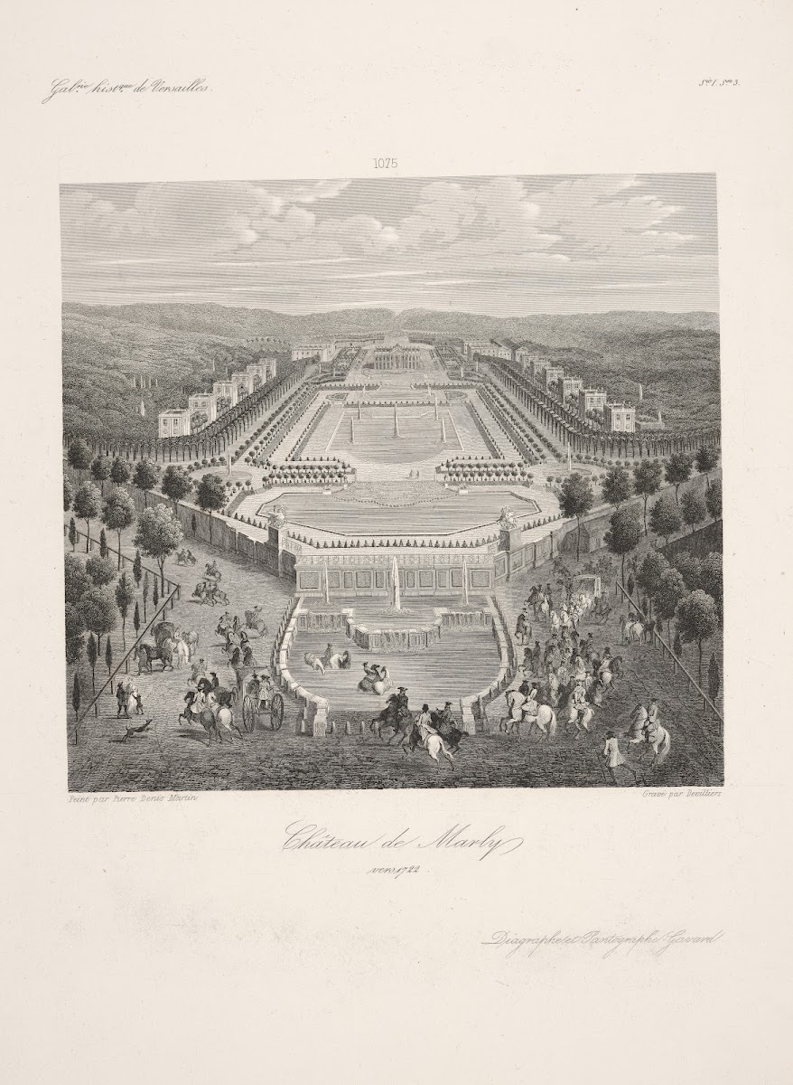 Marly Chateau around 1722 1838