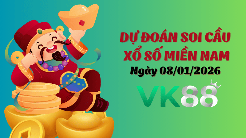 Dự đoán soi cầu xổ số miền Nam hôm nay ngày 08/01/2026