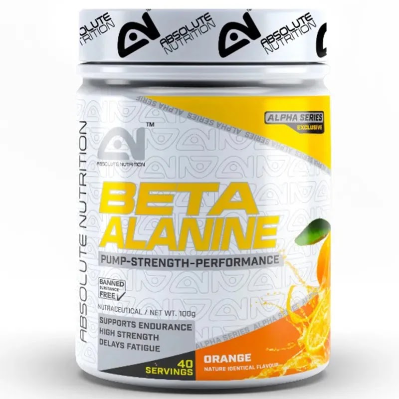 Absolute Nutrition Beta Alanine 100gm — ORANGE, 100g