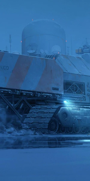 Penguin Co. Mobile Arctic Base 4K Wallpaper Background