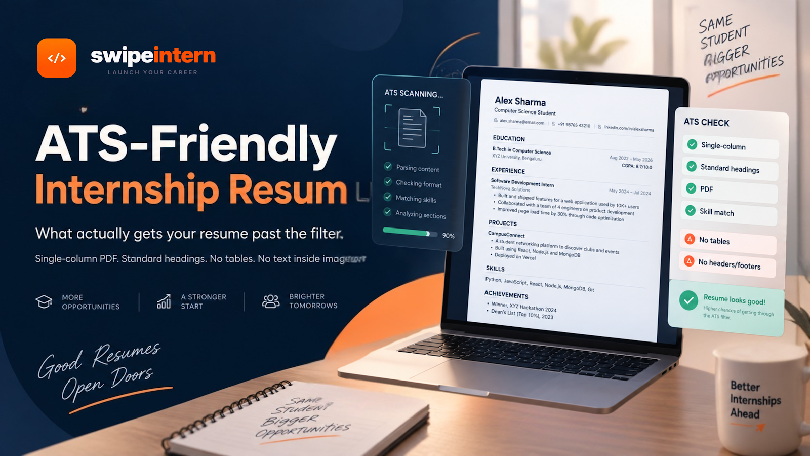 ATS-Friendly Resume for Internships: What Gets Filtered Out