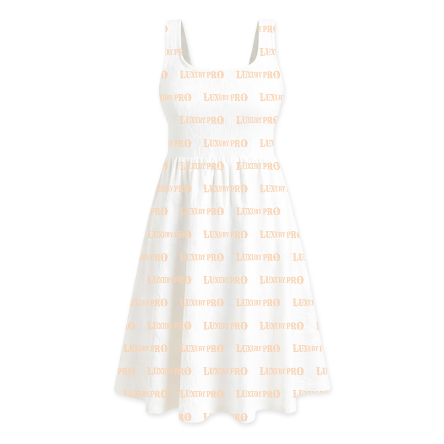 AOP Lady's sleeveless blouse dress