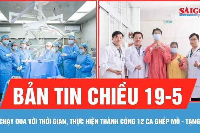 Bản tin chiều 19-5: Chạy đua với thời gian, thực hiện thành công 12 ca ghép mô - tạng - Báo Sài Gòn Giải Phóng