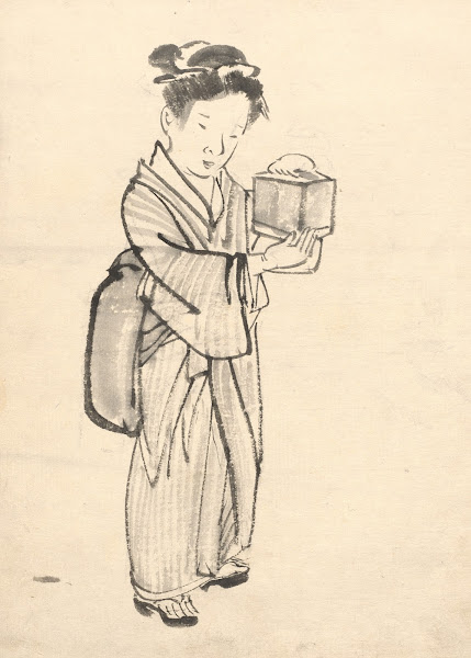 Girl Holding a Cricket Cage c 188095