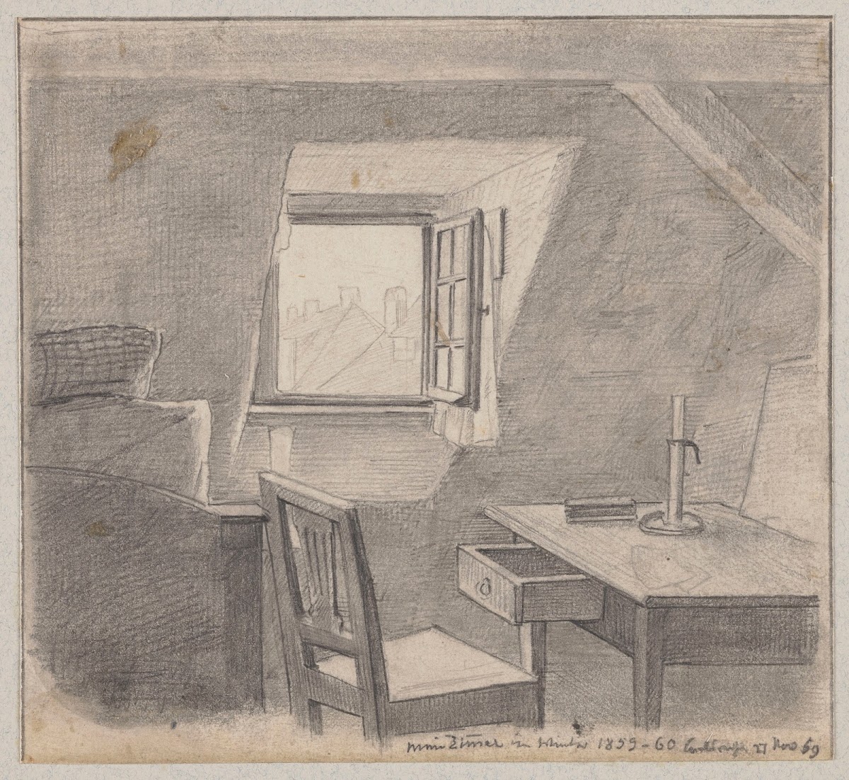 Artists Room in Karlsruhe 1859