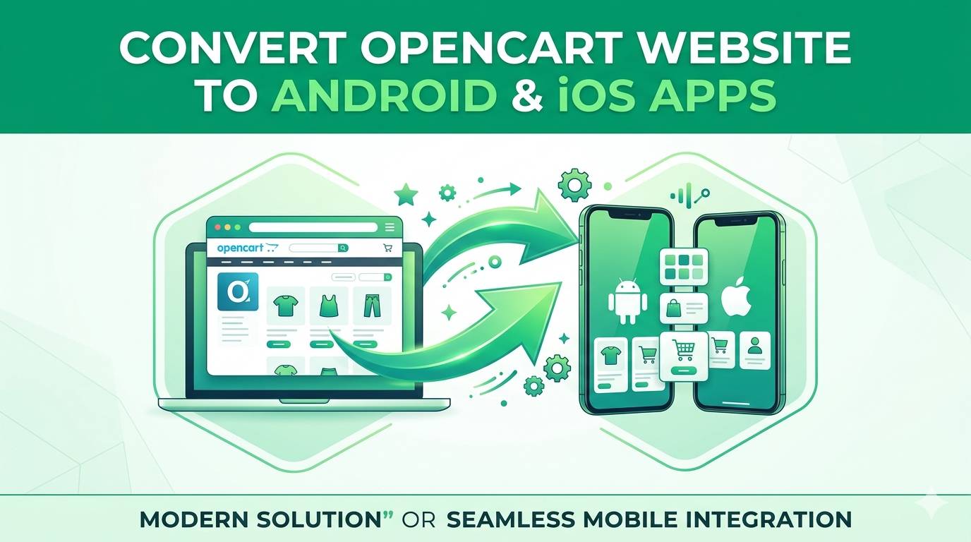 How to Convert Your OpenCart Website to an Android and iOS App
