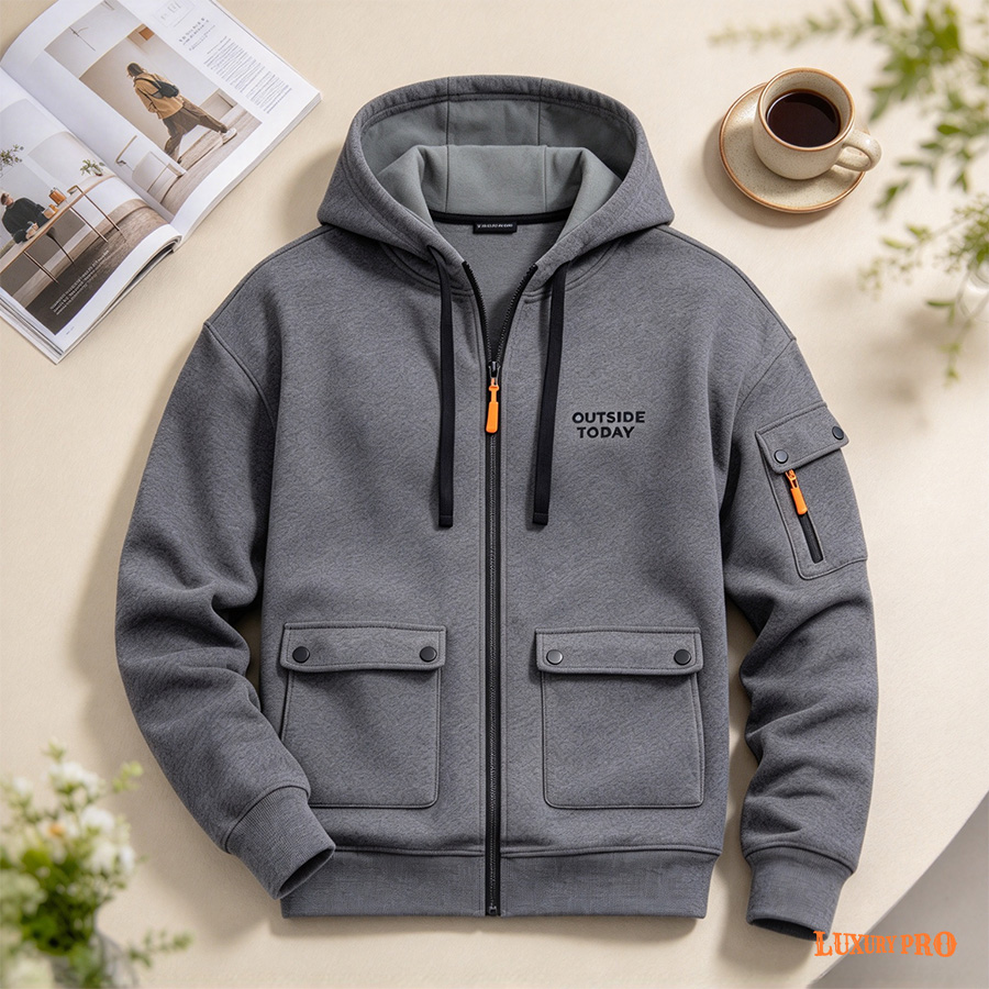 2D074 Zip Up Hoodie