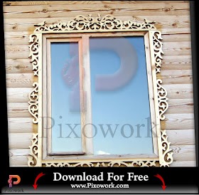 free DXF laser cutting Window Wooden Platband