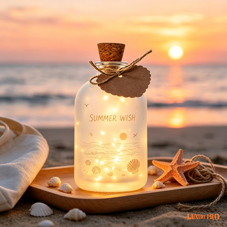 Glass Wishing Bottle