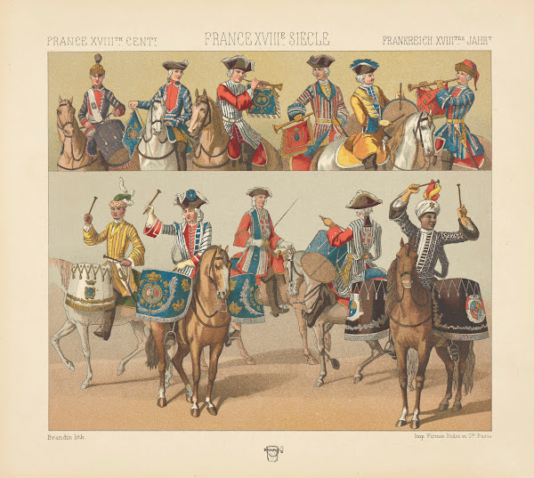 Costumes militaires musique de la cavalerie 1876 1888