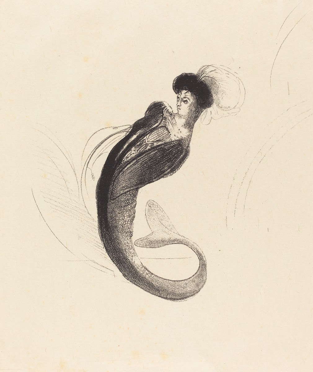 Femme a la torque ornee Woman with a plumed hat c 1900