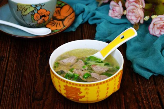 Canh Gan Heo Rau Mầm Đậu Đen