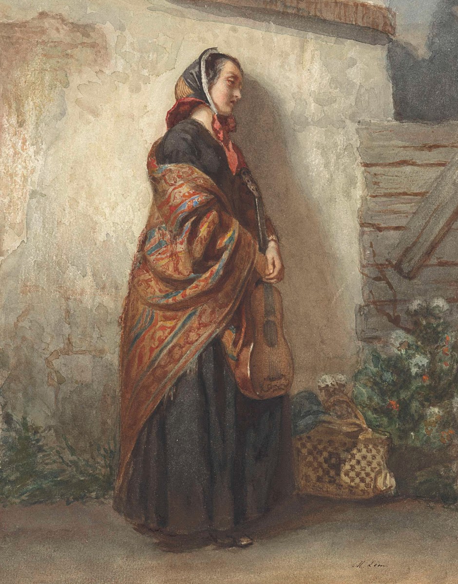 Staande Vrouw Met Gitaar 1848   1865