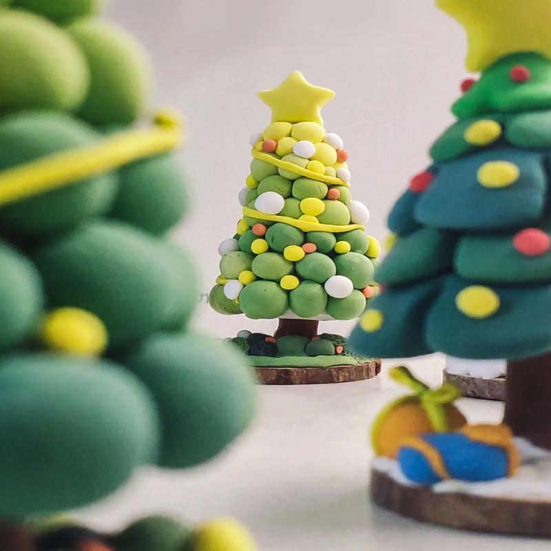 DIY Christmas Tree Craft Kit from Modeling Clay