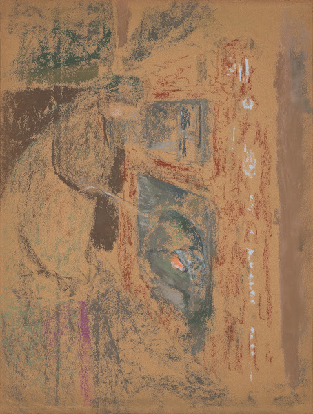 Madame Vuillard devant la cheminée circa 1918