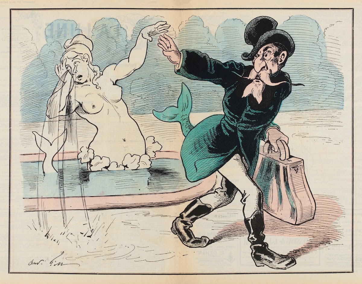Départ de Versailles ou les adieux de la Naïade au Badingo 1879
