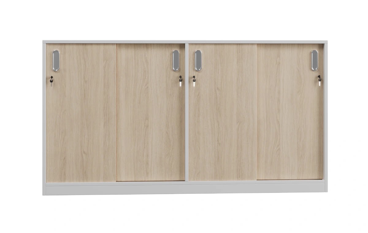RADAR Color Four-Door (Low Height) Sliding Storage Cabinet