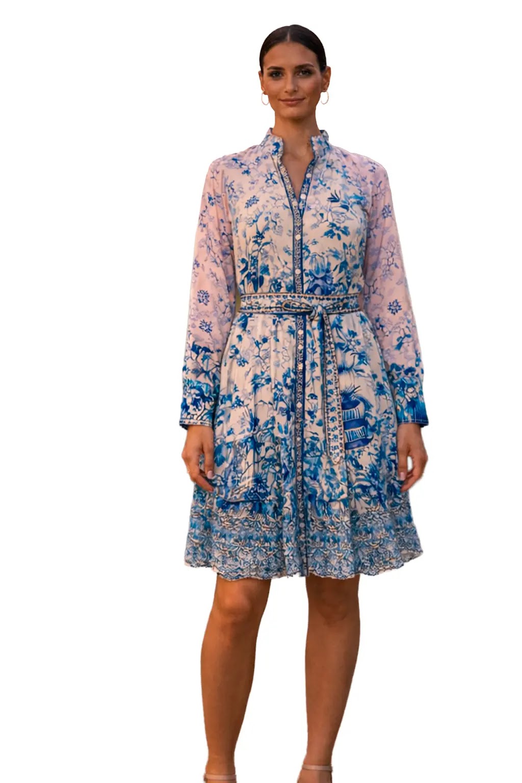 Azure Bloom Dress