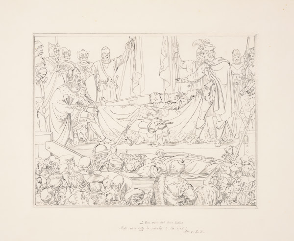 Give order that these bodies high on a stage be placed to the view Hamlet act V