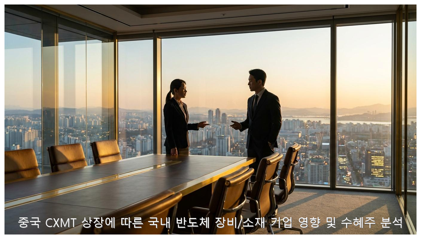 중국 CXMT 상장에 따른 국내 반도체 장비/소재 기업 영향 및 수혜주 분석 핵심 안내 및 분석 인포그래픽 (6)
