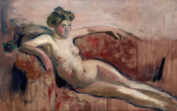Nu étendu sur un canapé circa 1903