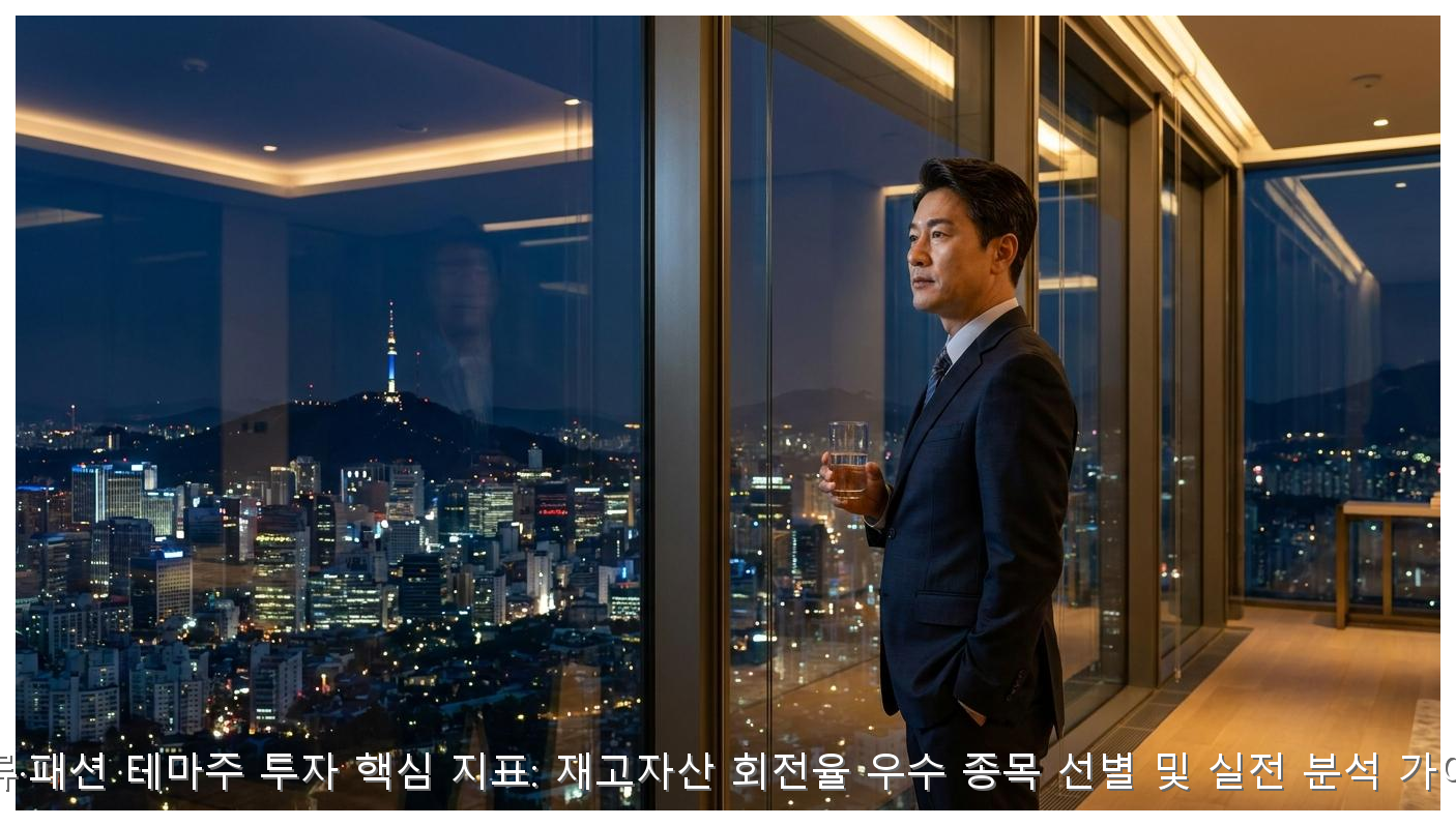 의류 패션 테마주 투자: 재고회전율 우수 종목 선별 가이드 핵심 안내 및 분석 인포그래픽 (8)