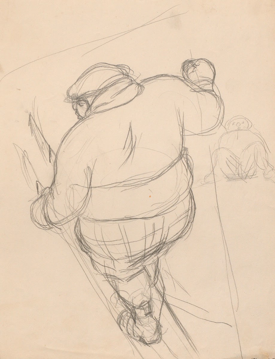Skieur corpulent