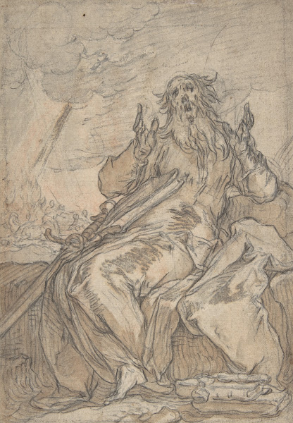 Saint Paul Seated with his Conversion in the Background 16th century