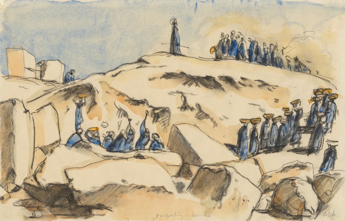 Excavation in Karnak 1912