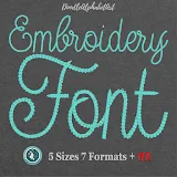 Stitch photo 5 of the Updock Chain Stitch Embroidery Font embroidery design